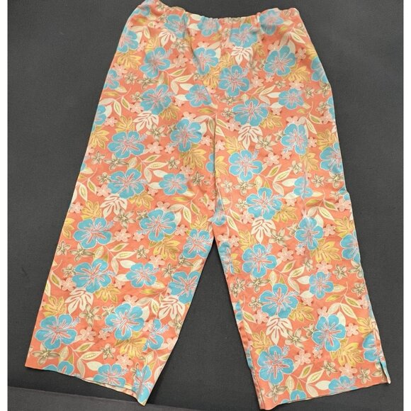 Bechamel Pants - Bechamel Petite Hawaiian Floral‎ Capris Women’s Size Petite Medium